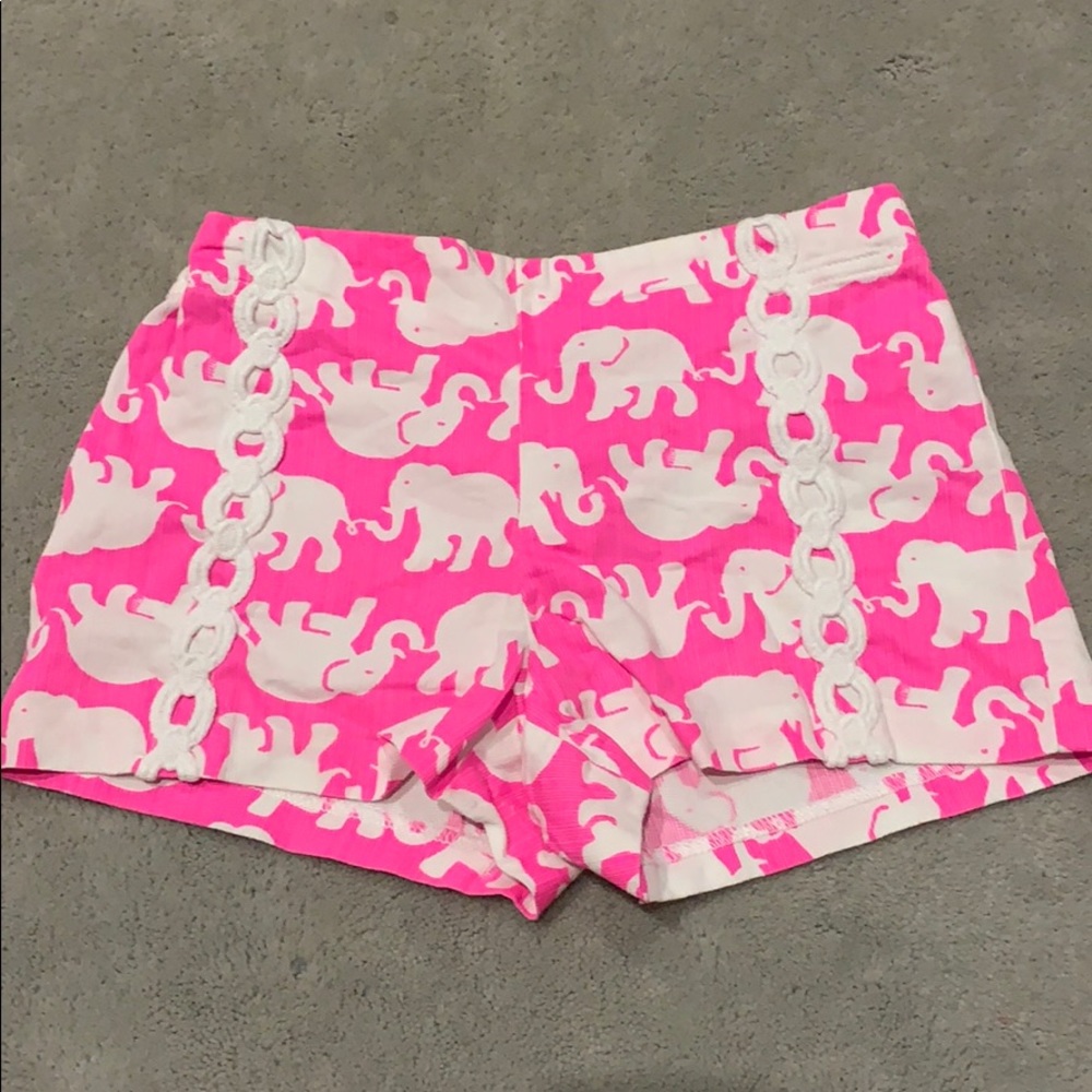 lilly pulitzer pop pink tusks shorts
